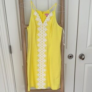Lilly Pulitzer Yellow Spaghetti Strap Sundress